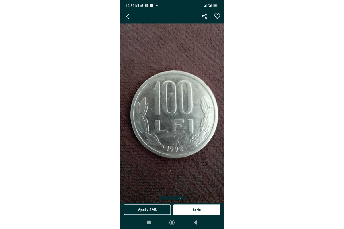 Vând și cumpăr | Vând doua monede de colecție 100 de lei mihai viteazul din anul 1991 și 1992